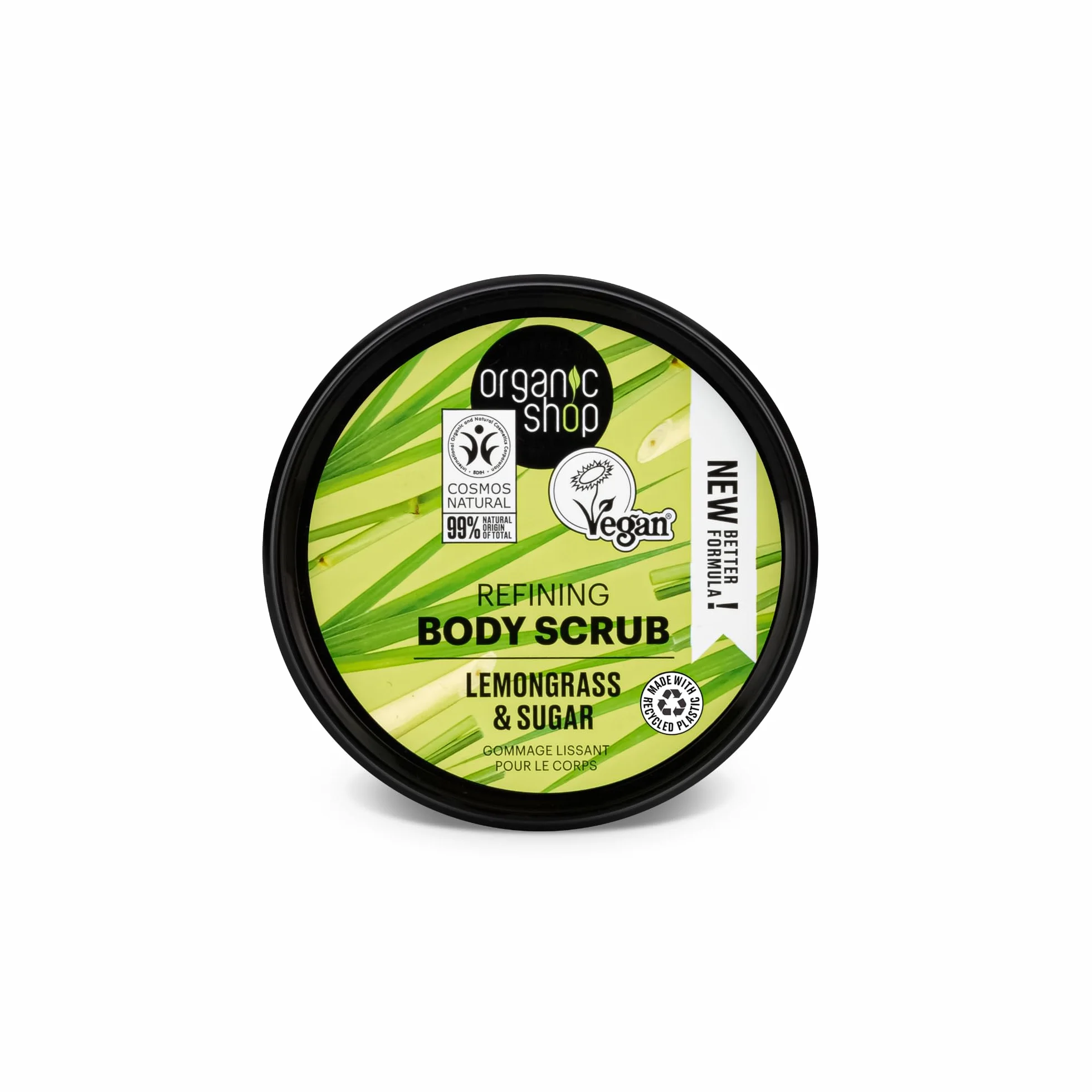 Organic Shop Body Scrub Natural Provence Lemongrass and Sugar 250ml