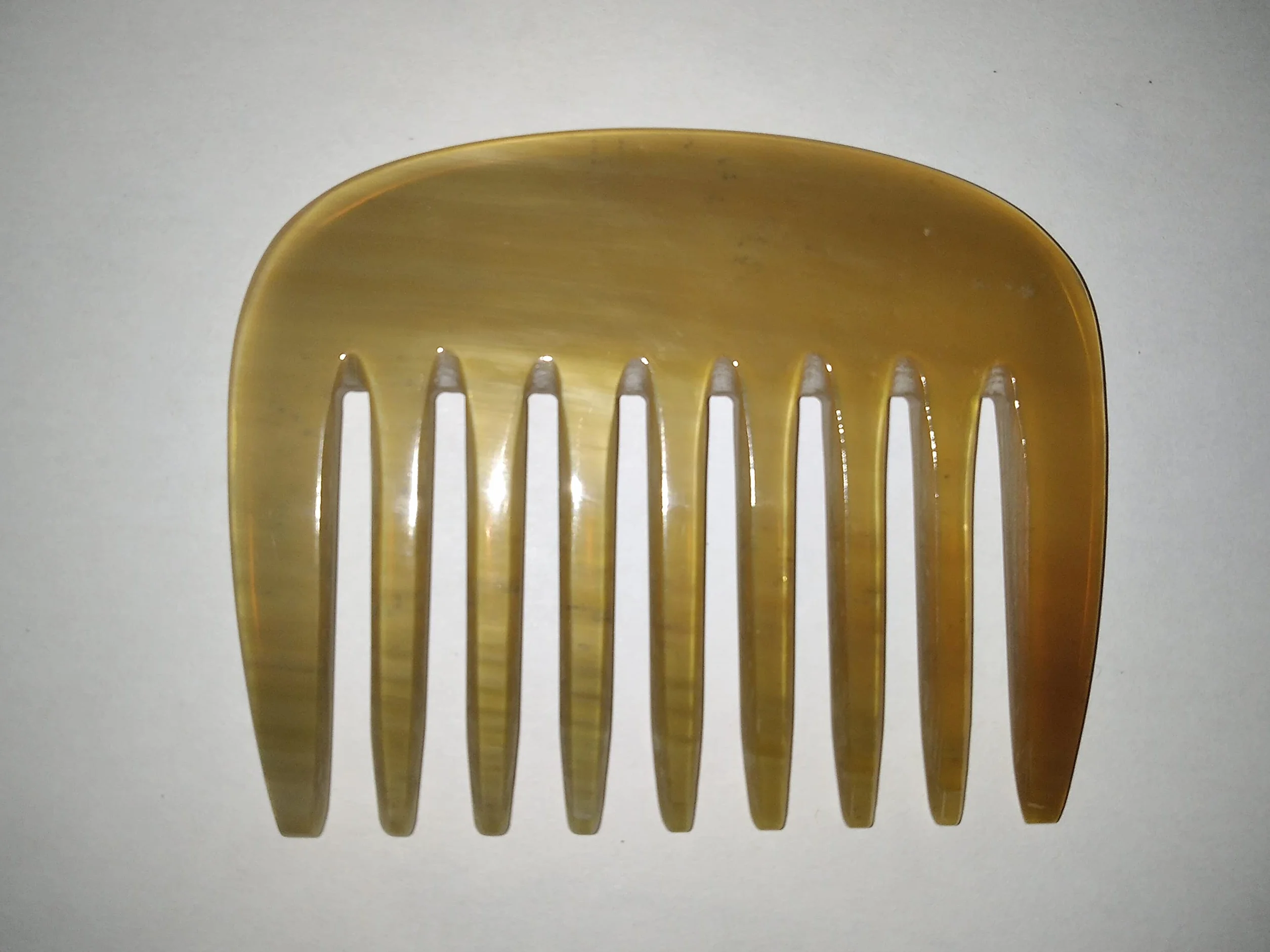 Peigne AFRO en Corne Naturelle 9,2 cm