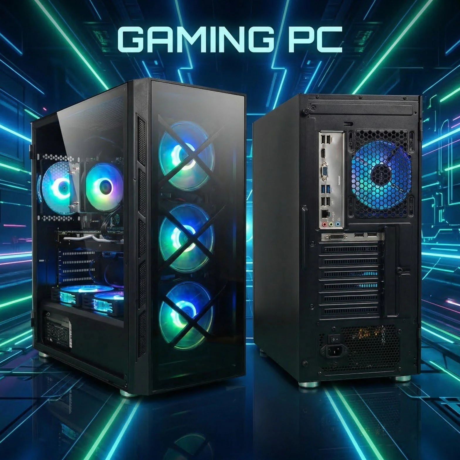 PC Gamer Fixe Core i7 3.9 GHz Geforce GTX 1660 Super 6Go GDDR6 32Go RAM 1To SSD WiFi6 Windows11 Pro