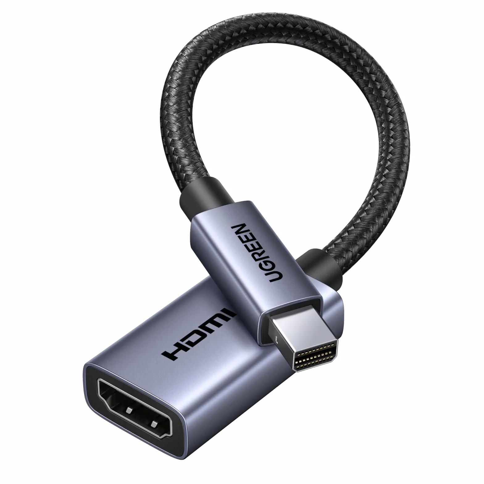 UGREEN Mini DisplayPort vers HDMI Adaptateur 4K 30Hz Thunderbolt 1/2 Unidirectionnel Compatible Mac Mini MacBook Air Pro Moniteur HDTV