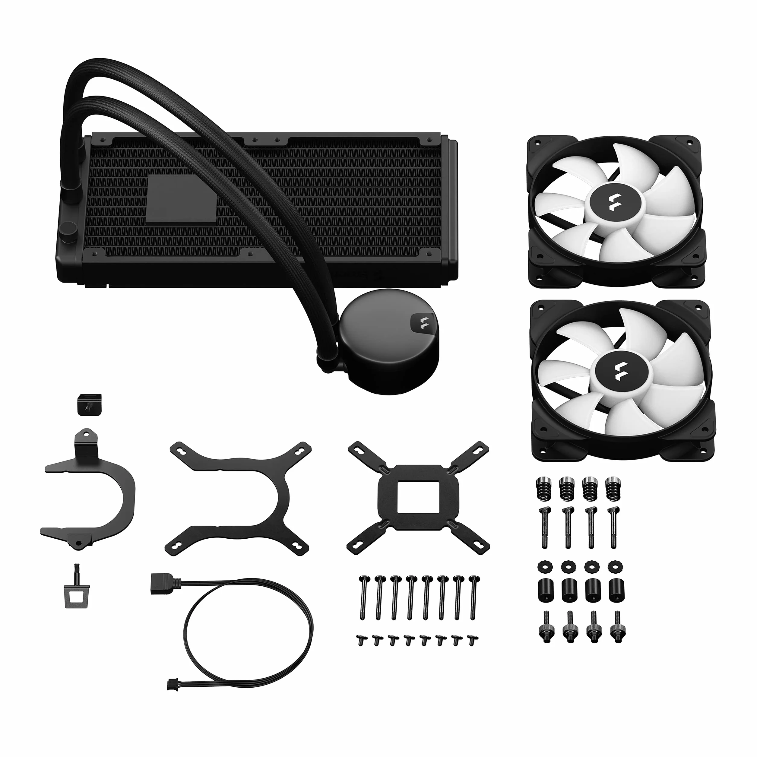 Fractal Design Lumen S24 RGB Aspect 12 RGB x2 AIO CPU Liquid/Water Cooler