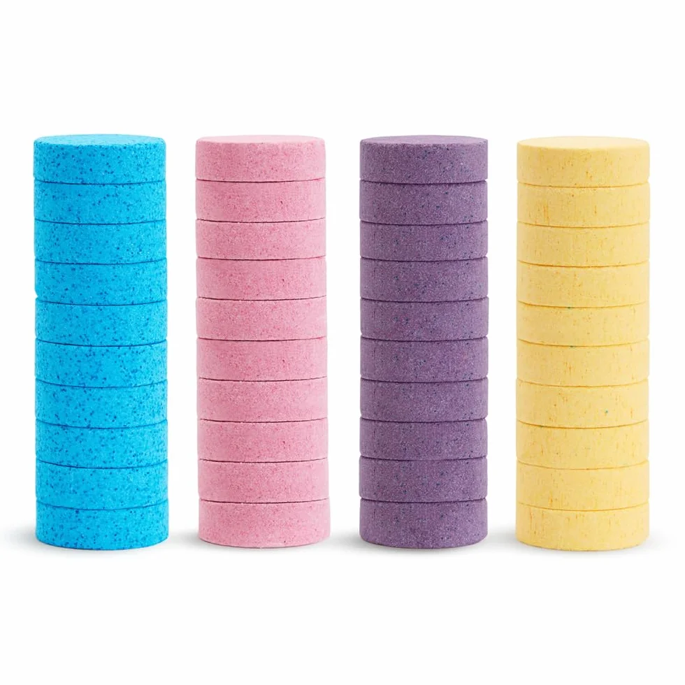 Munchkin Colour Buddies Bombes de Bain pour Bébé Pack de 40 Jouets de Bain et Douche Changeantes Hydratantes