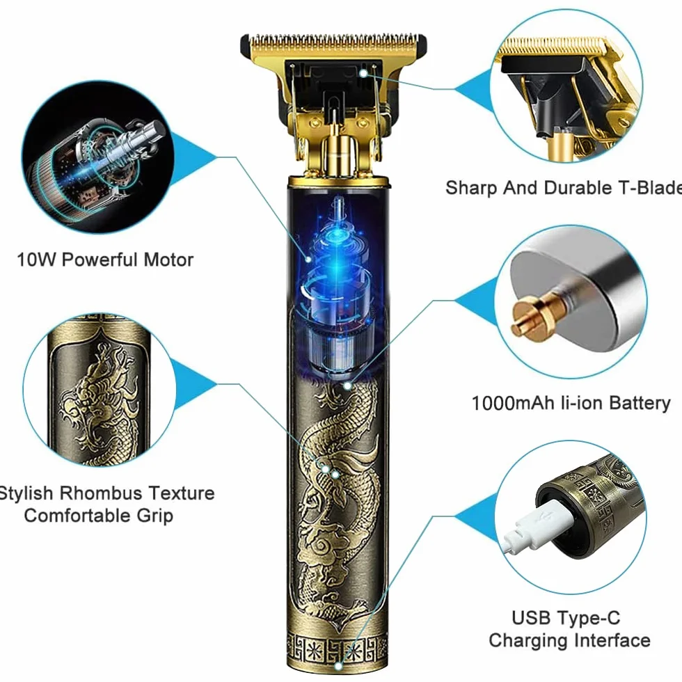 Tondeuse Cheveux Hommes Sans Fil Brostyle Precision Rechargeable Rasoir Electrique Barbe Professionnel