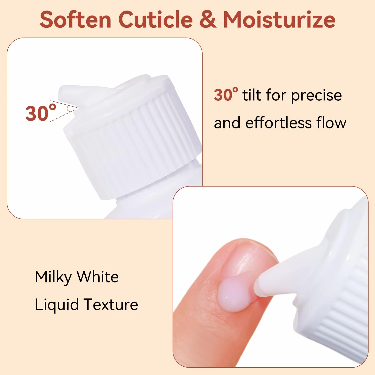 Makartt Kit de Remover de Cuticules 120 ML, Set de Manucure avec Lime et Dissolvant