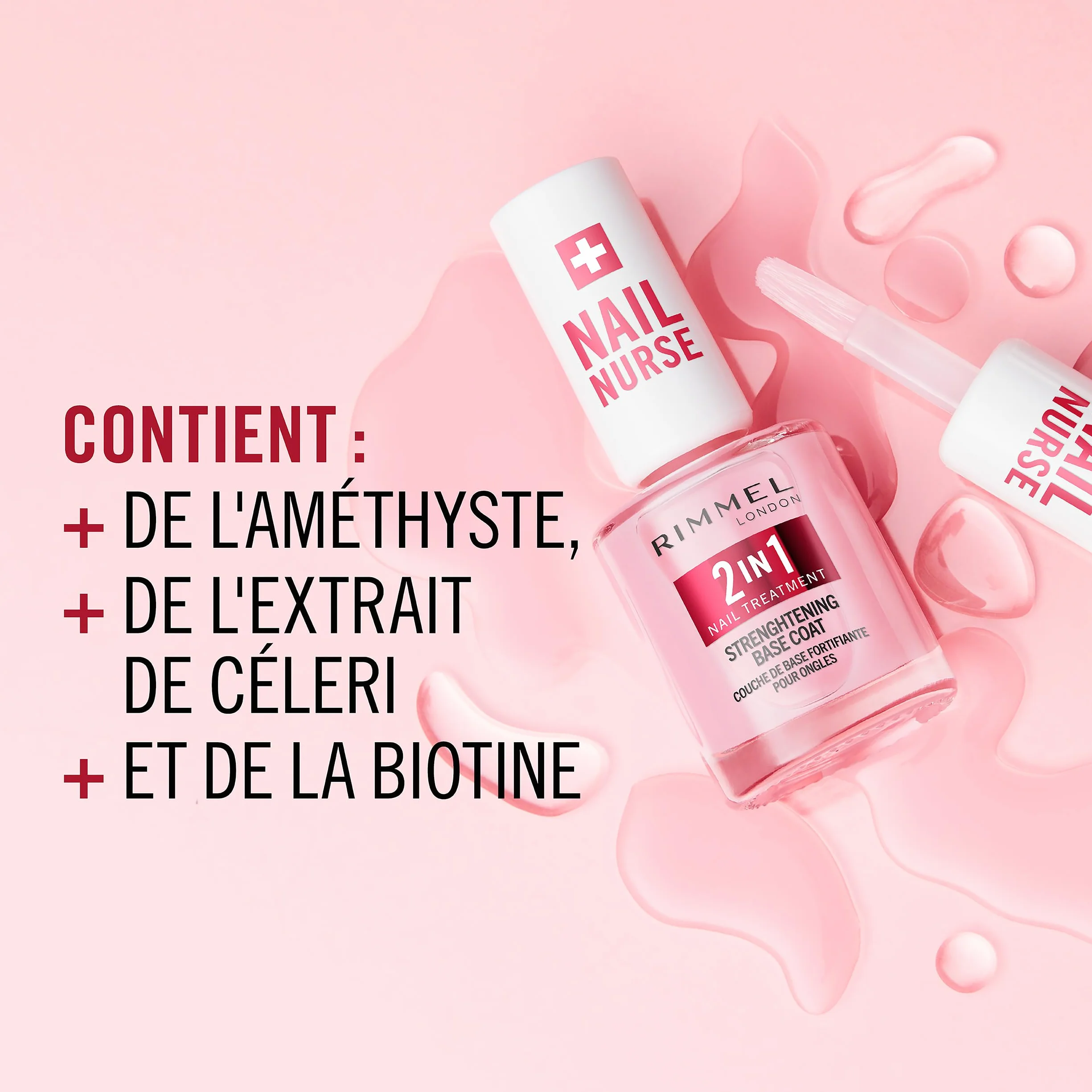 Rimmel London Nail Nurse 2 in 1 Base Coat & Strengthener
