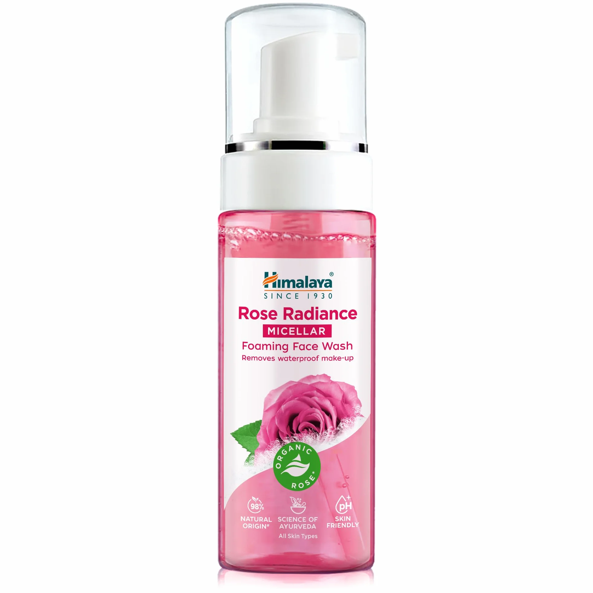 Himalaya Rose Radiance Nettoyant moussant micellaire visage 150 ml