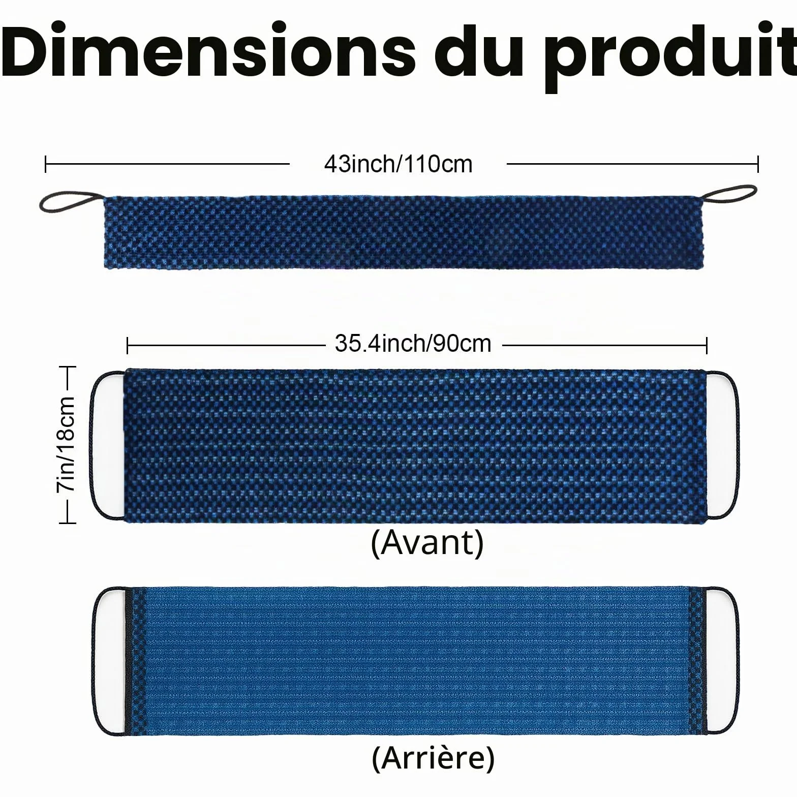 Yiclick Serviette Exfoliante à Double Texture - Éponge Loofah pour le Dos, Corps, Douche et Bain
