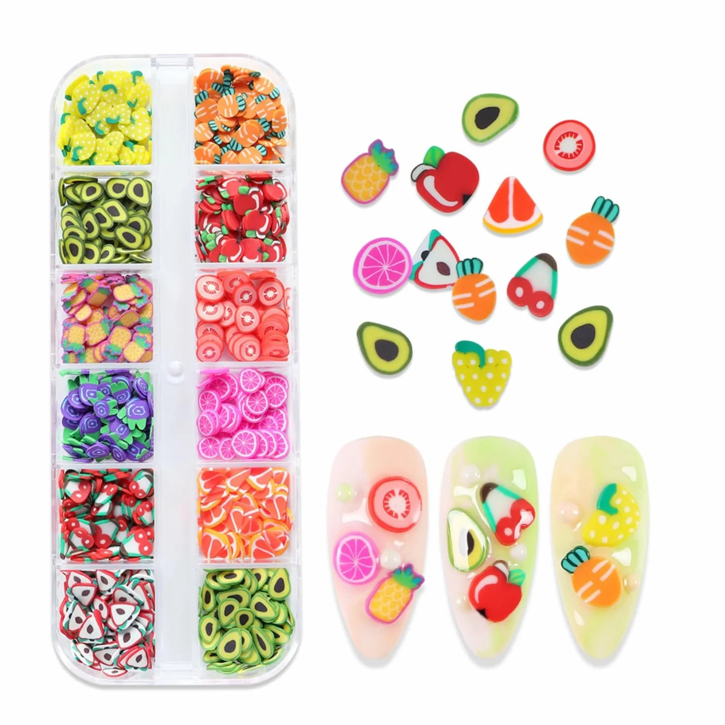 Nail Art Decorations Fruits Flakes Accessoires Manucure