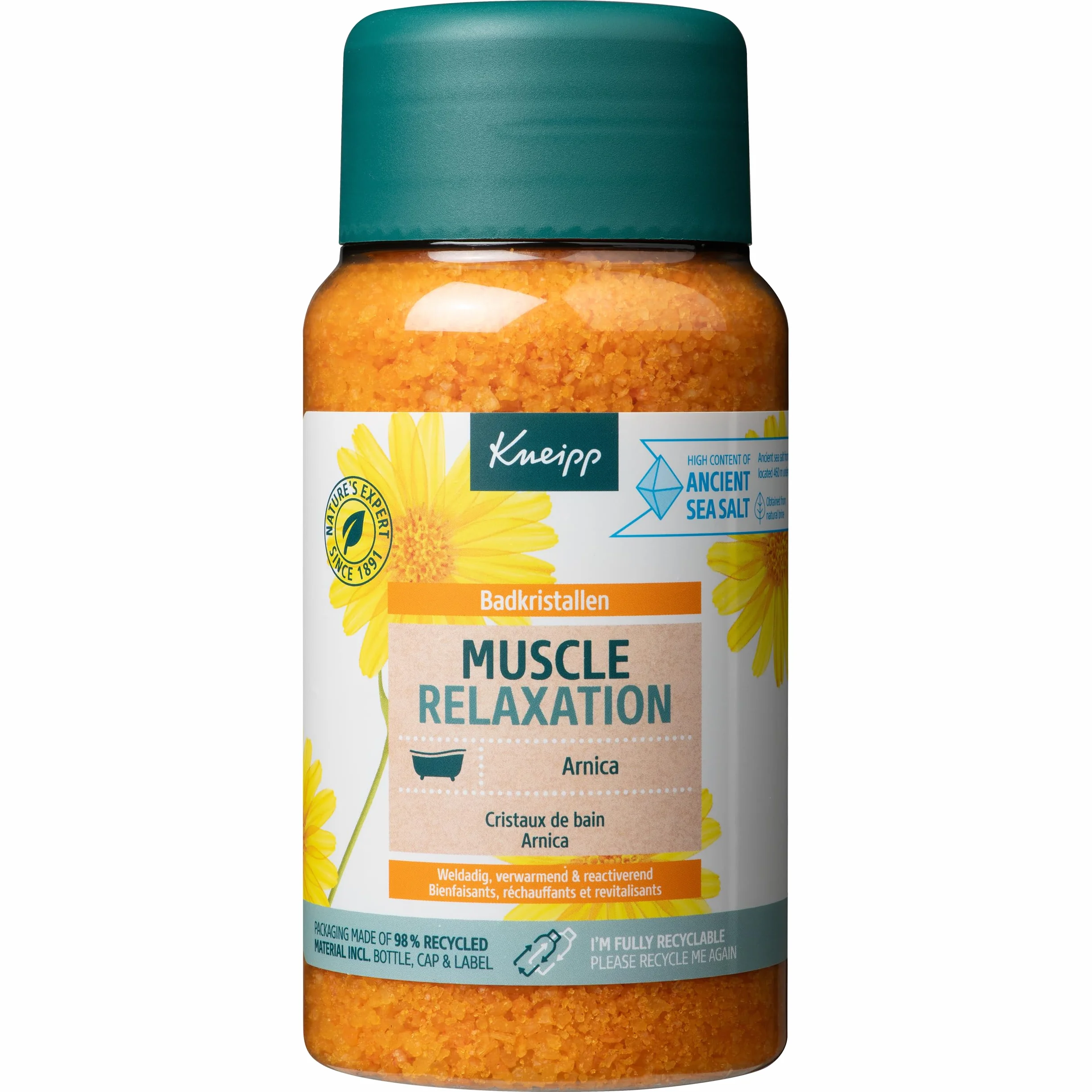 Kneipp Arnica Active Cristaux et Sels de bain 600 g