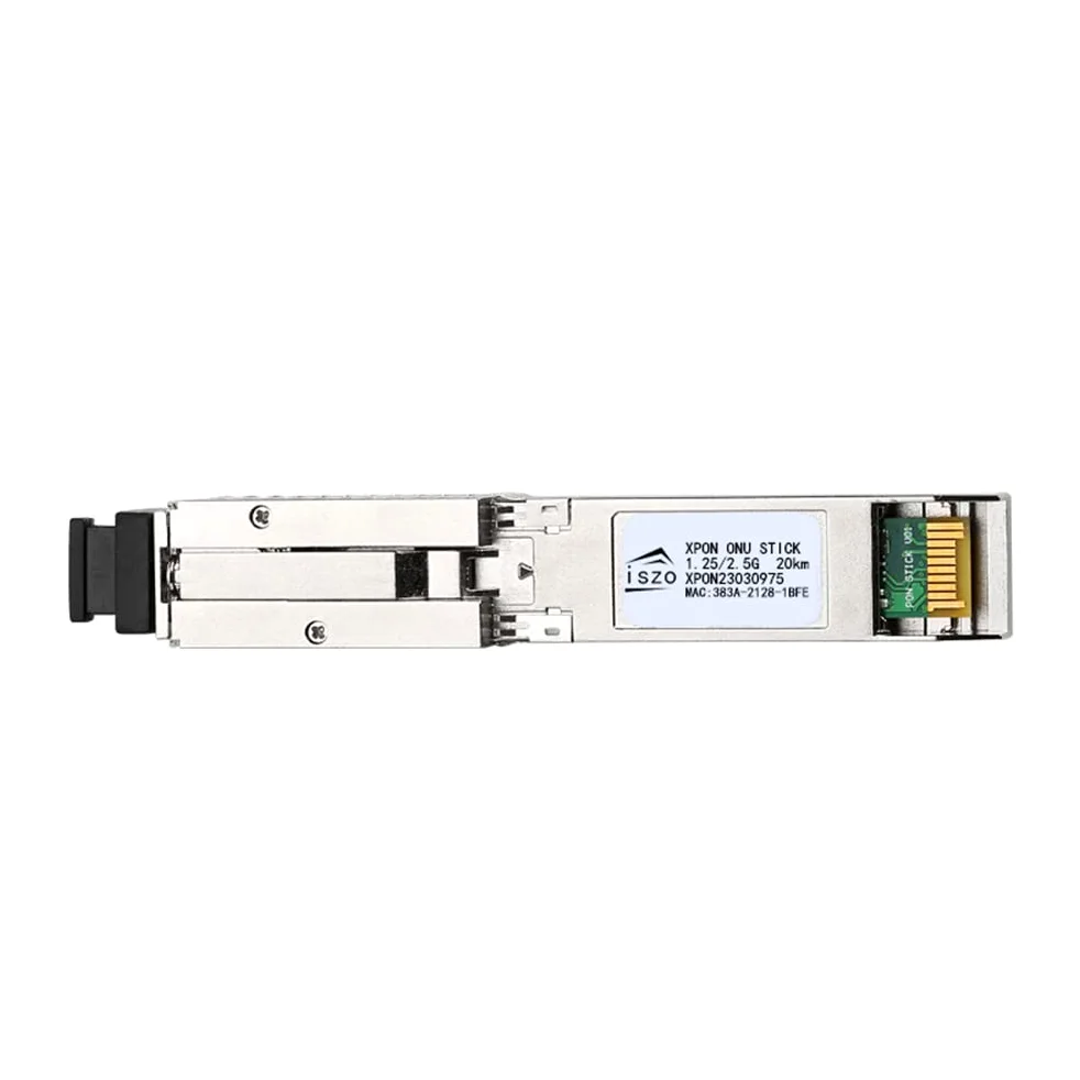 iszo 1,25 G/2,5 G XPON/GPON/EPON ONU, SFP Stick ONU, prend en charge la modification MAC SN LOID, port SFP, pour commutateur réseau/routeur/convertisseur de média
