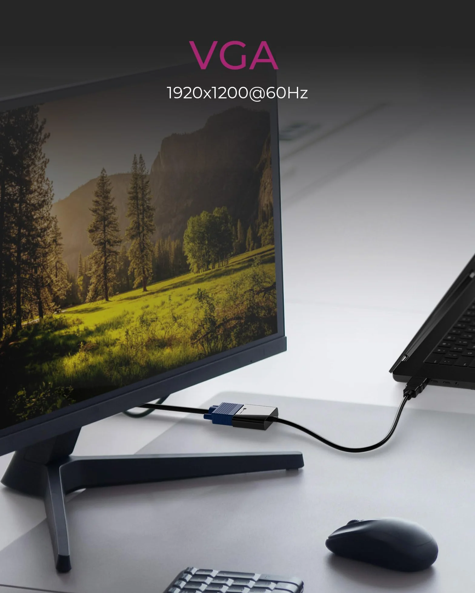 ICY BOX Adaptateur 2 en 1 HDMI vers VGA 1920x1200 Hz IB-AC502a