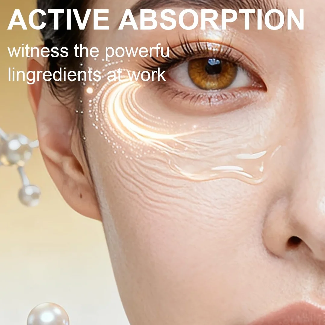 Patchs pour les Yeux à Micro-aiguilles Dissolvantes Anti Cernes Poche Éclat, Patch Nano Microneedle avec Acide Hyaluronique Peptides