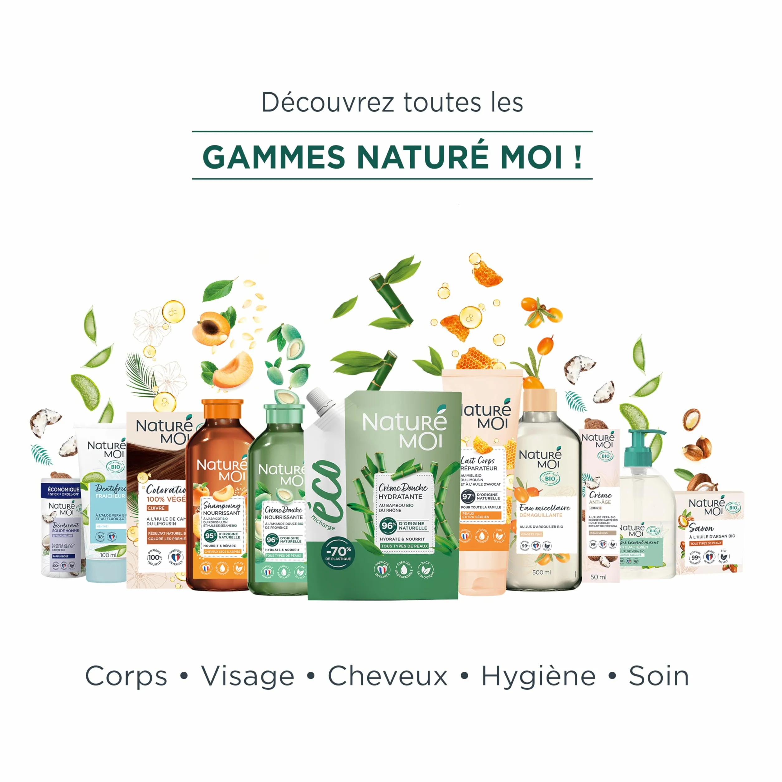 Naturé Moi Après Shampooing Sans Sulfate Extra Doux Démélant Cheveux Normaux Amande Douce Bio 200 ml