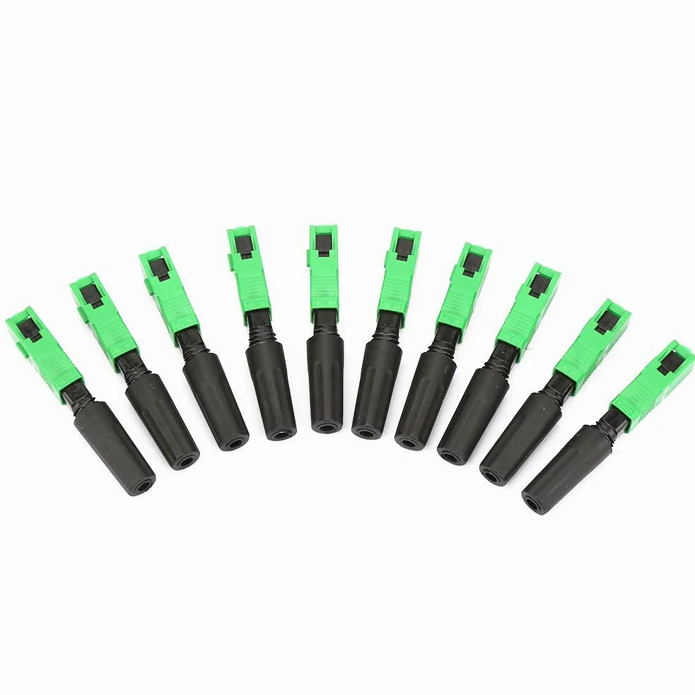 Adaptateur de Connecteur intégré de Fibre Optique SC/pour FTTH, Performances Stables, Protection Intégrée, 100 Pièces pour Instrument à Fibre Optique