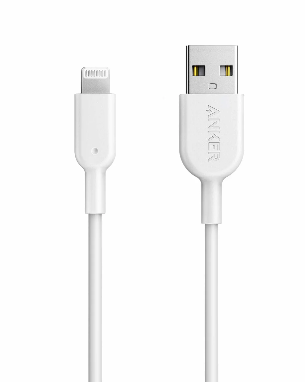 Anker PowerLine II Câble Lightning vers USB MFi pour iPhone XS/XS Max/XR/X/8/8 Plus/SE/7/7 Plus/6s/6/6 Plus/5S/5/iPad Pro, Blanc, 0,9m