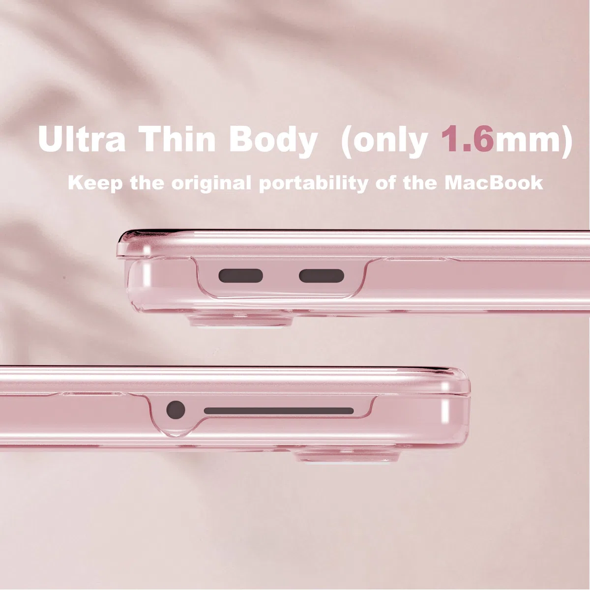 CISSOOK Coque de protection en plastique rigide pour MacBook Neo 13" A3404 avec protecteur de clavier, protecteur d'écran et adaptateur USB C Motif cœur et pois Rose