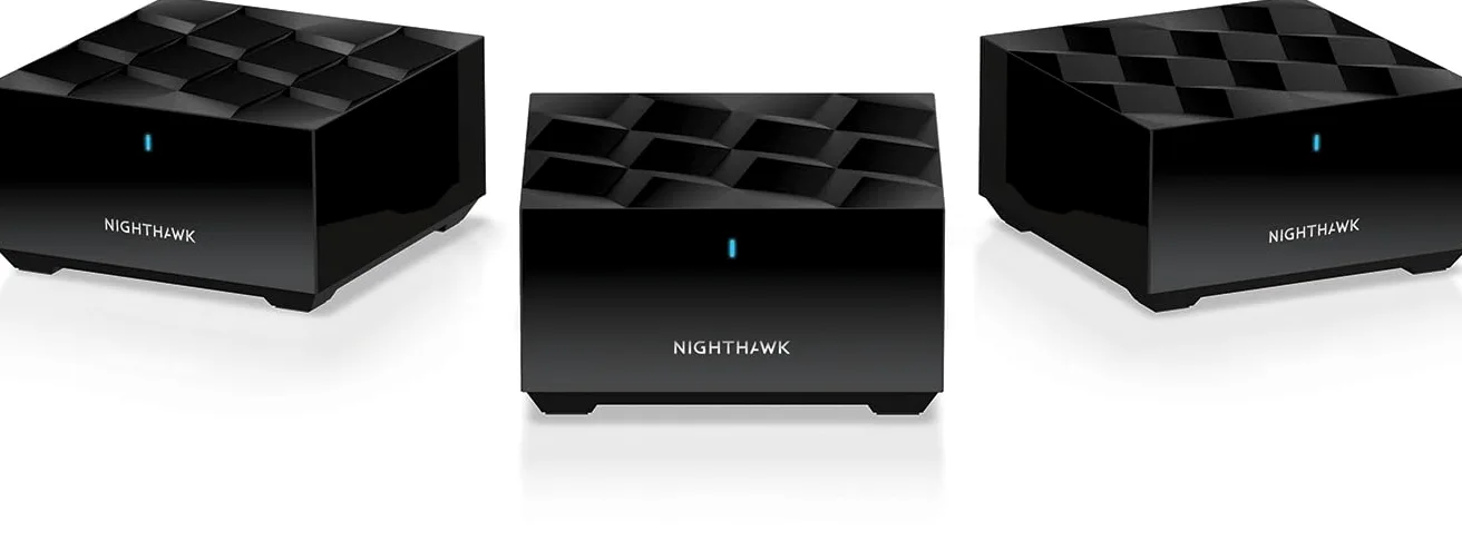 NETGEAR Nighthawk WiFi 6 Mesh (MK73S), Systeme WiFi Mesh Dual Band, Couverture de 400 m², Vitesses jusqu'à 3Gbit/s (AX3000), Protection Totale Antivirus Armor Inclus Pendant 1 an