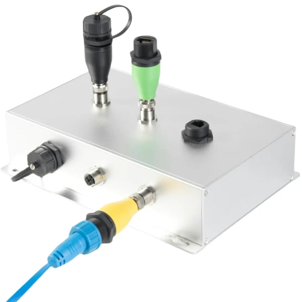 Adaptateur M12 X Code 8 broches vers RJ45 RJ45 Réseau Ethernet RJ45 Cat6 vers connecteur circulaire mâle M12 Connecteur circulaire IP67 Étanche Prise blindée Compatible Caméra industrielle GigE Vision