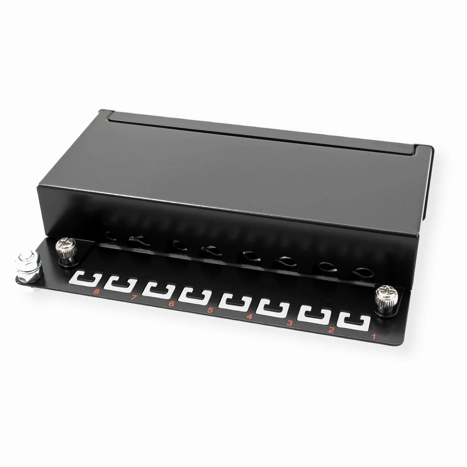 Roline Panneau de raccordement Cat 5e 8 ports Noir (Import Royaume Uni)