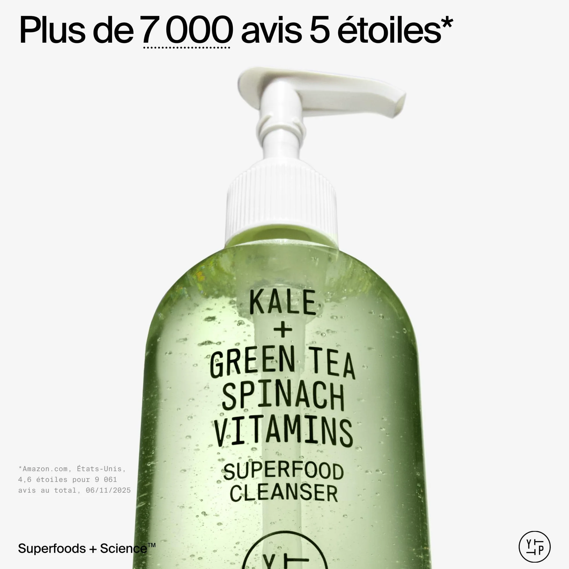 Youth To The People Superfood Cleanser Nettoyant Visage Enrichi en Chou Kale Thé Vert Épinards pH Équilibré 59 ml
