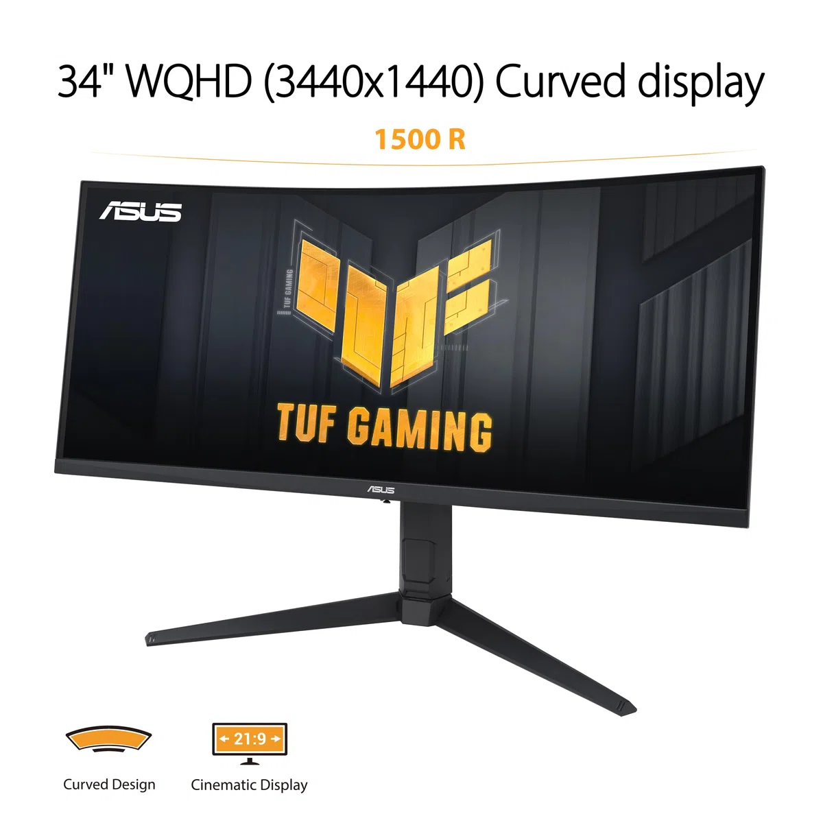 ASUS TUF Gaming VG34VQL3A 34 Pouces 1440p 180Hz Écran PC Gamer Ultrawide