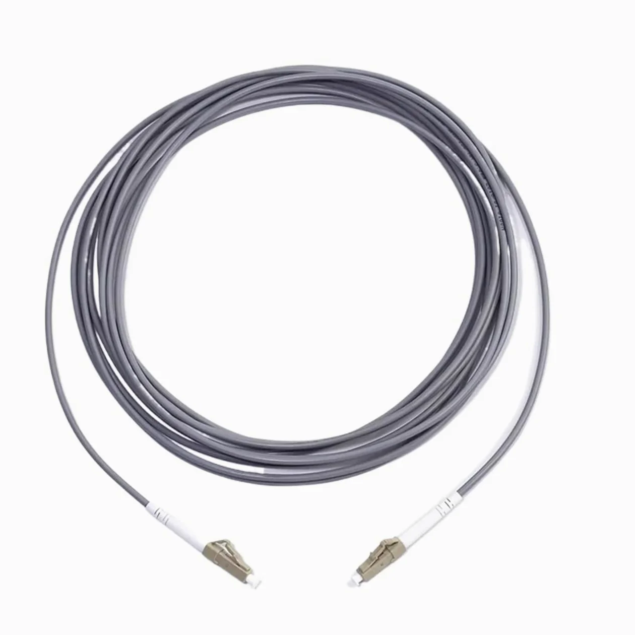 Câble à fibre optique blindé en PVC multimode OM1 62,5/125 Simplex/Duplex - 2 cœurs - Connecteurs LC FC-SC-ST - 60 m à 120 m - LC 1 fil - 120 m