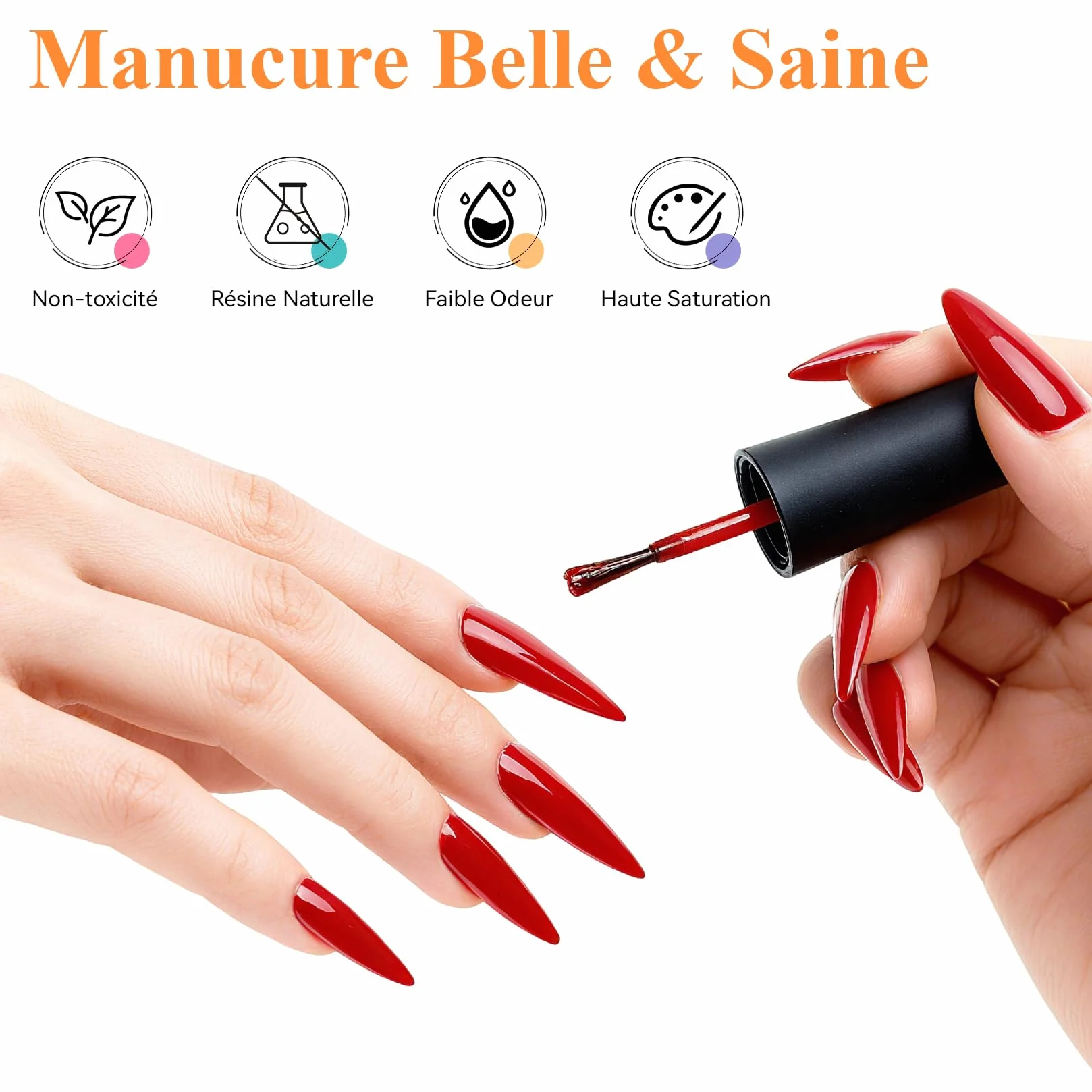 VANREESA Kit Vernis Semi Permanent 20 Couleurs avec Lampe LED 36W UV, Set Manucure Complet pour Débutants