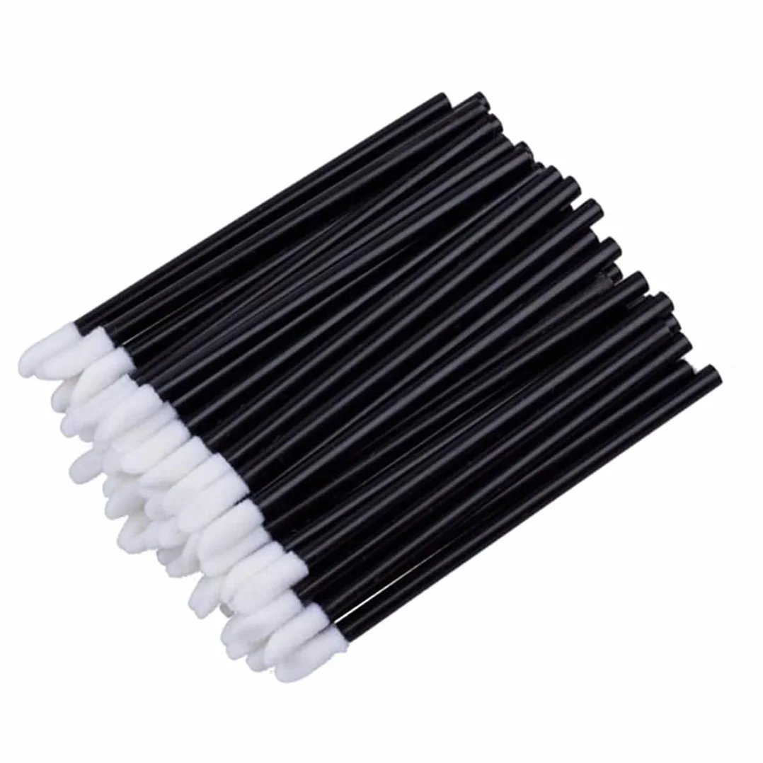 Pinceau à lèvres jetable 100 pièces, Pinceau Maquillage Rouge à lèvres, Kit Outils Beauté Stylo Sourcils