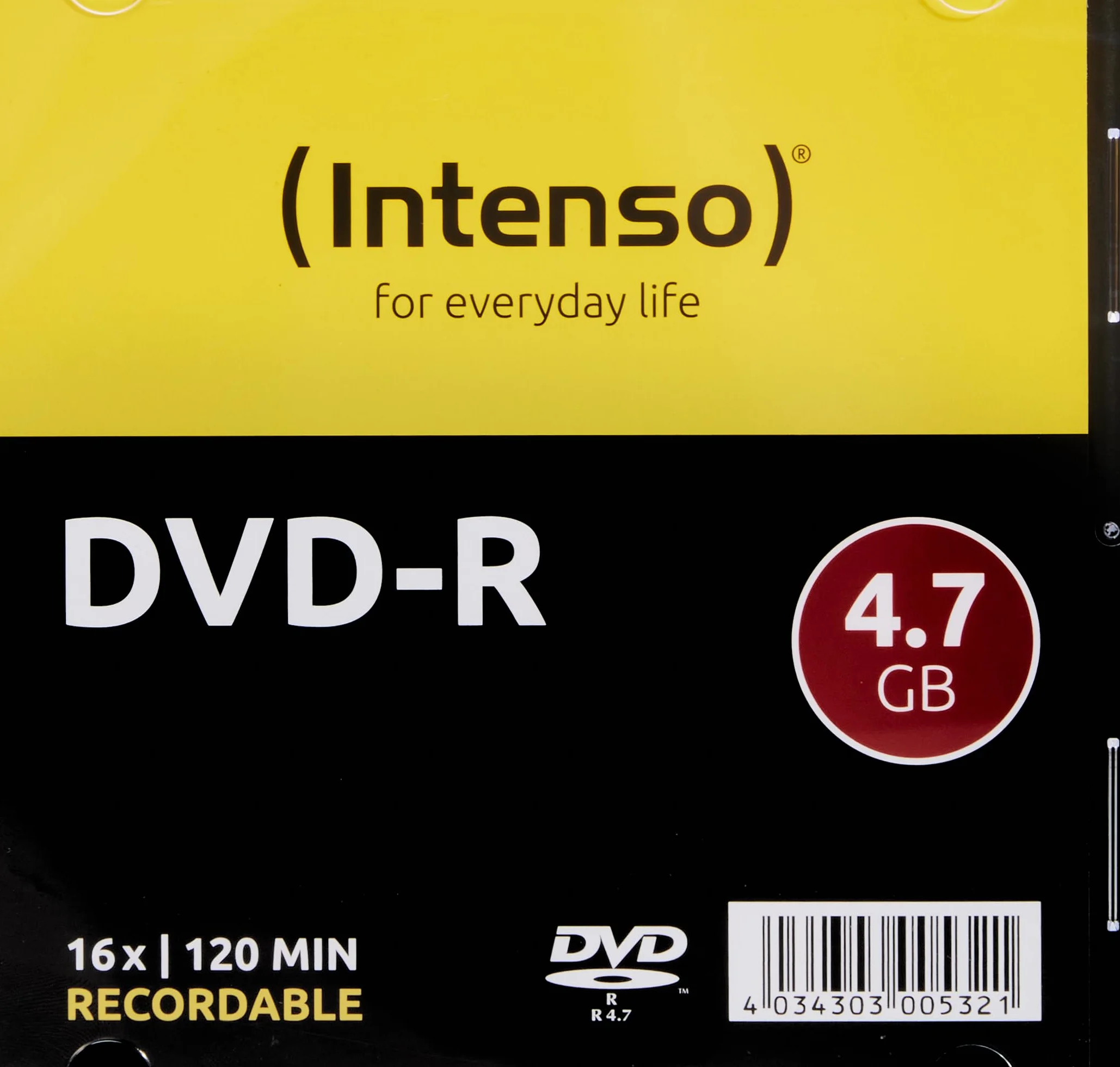 Intenso DVD-R 4,7GB 16x Slim Case