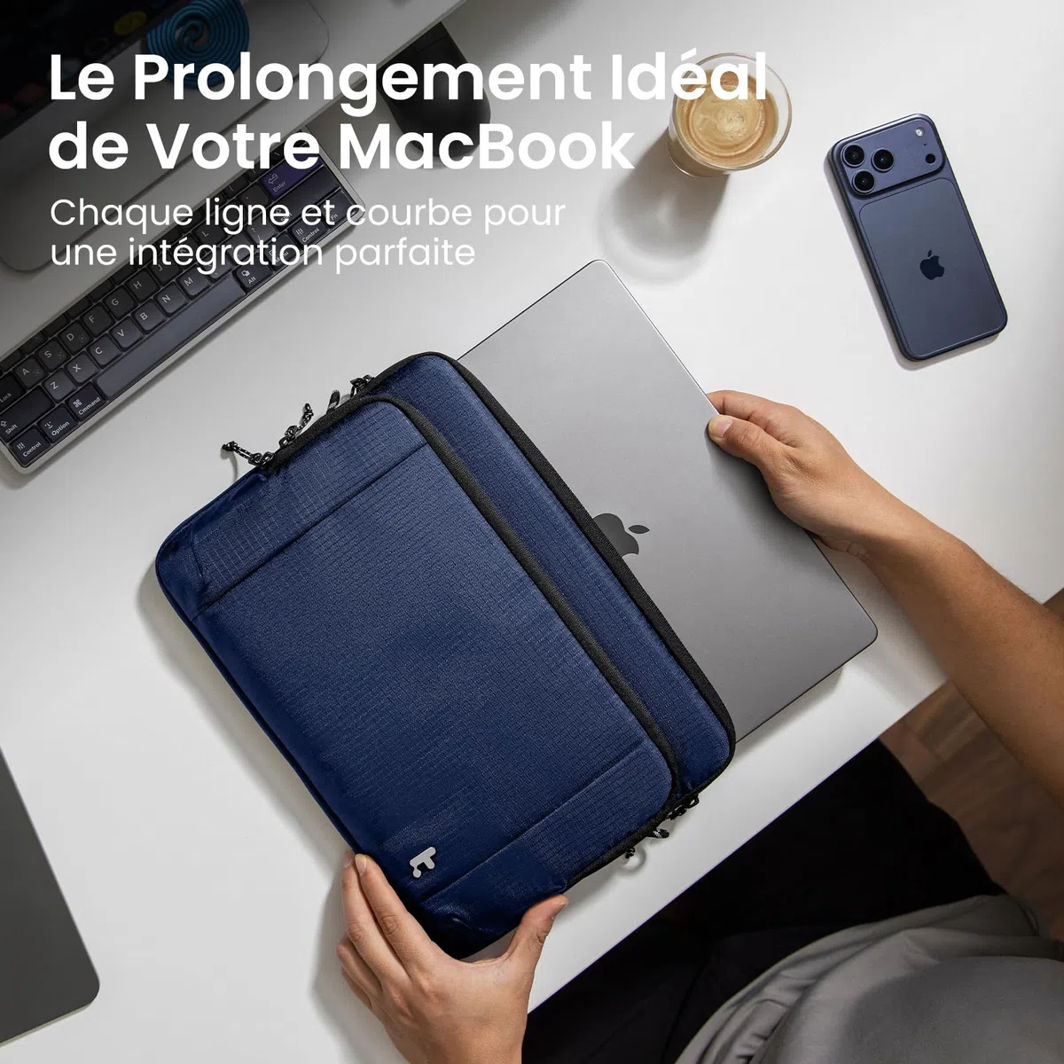 tomtoc Housse Légère pour 13 Pouces MacBook Air M5/M4 & MacBook Neo