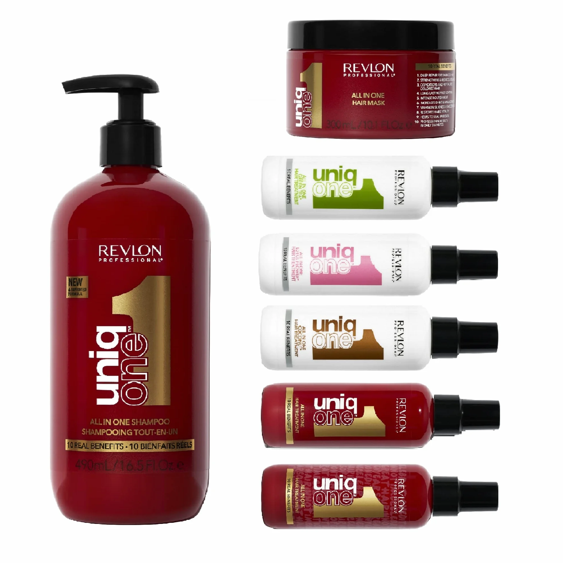 Revlon Professional UniqOne Shampooing et Après-shampooing 2en1 490 ml Soin Cheveux Nourrissant Réparateur Vegan