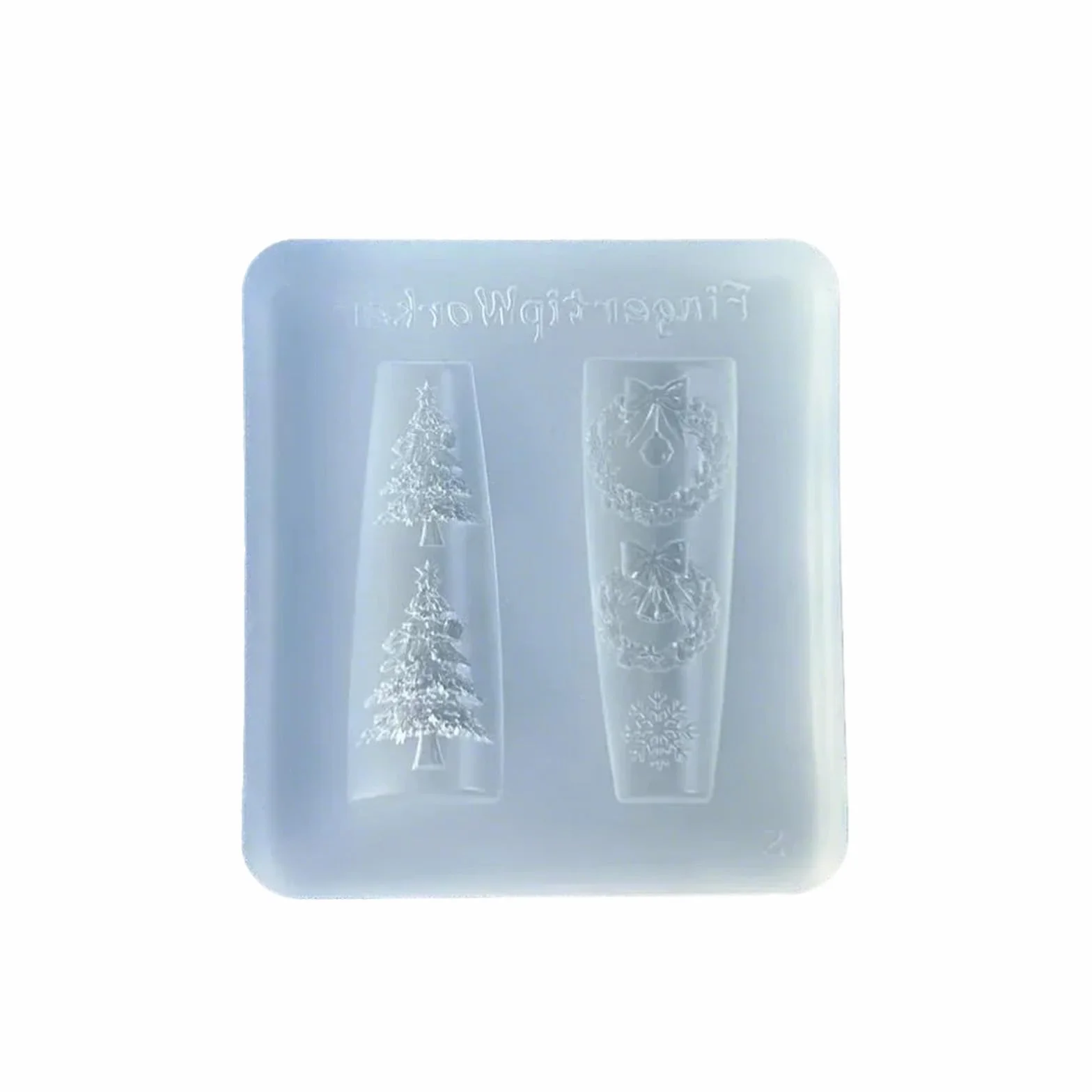 Moule en silicone souple pour nail art 3D motif floral festival