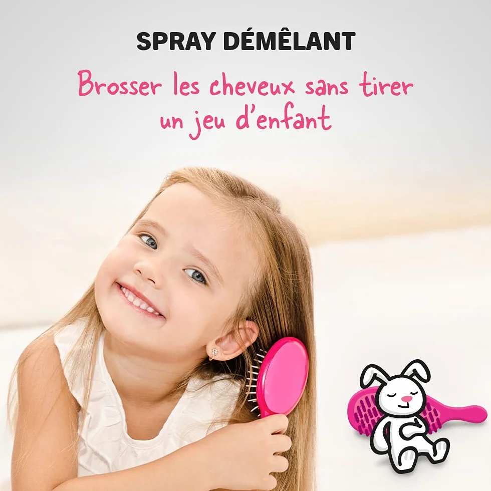 Sanosan Spray Démêlant Cheveux Enfant Soin Sans Rinçage Olive Biologique Protéines Lait 2x125 ml
