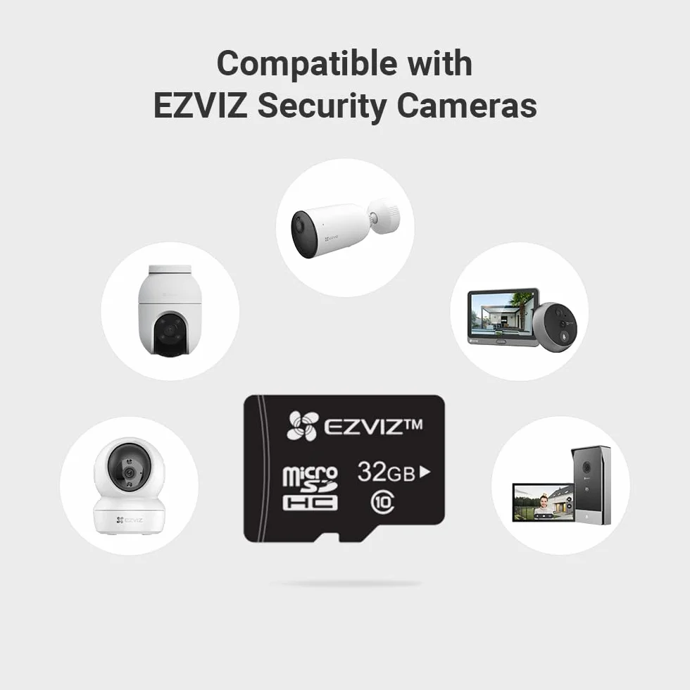 EZVIZ Carte Mémoire Micro SD 32 Go Classe 10 UHS Haute Vitesse