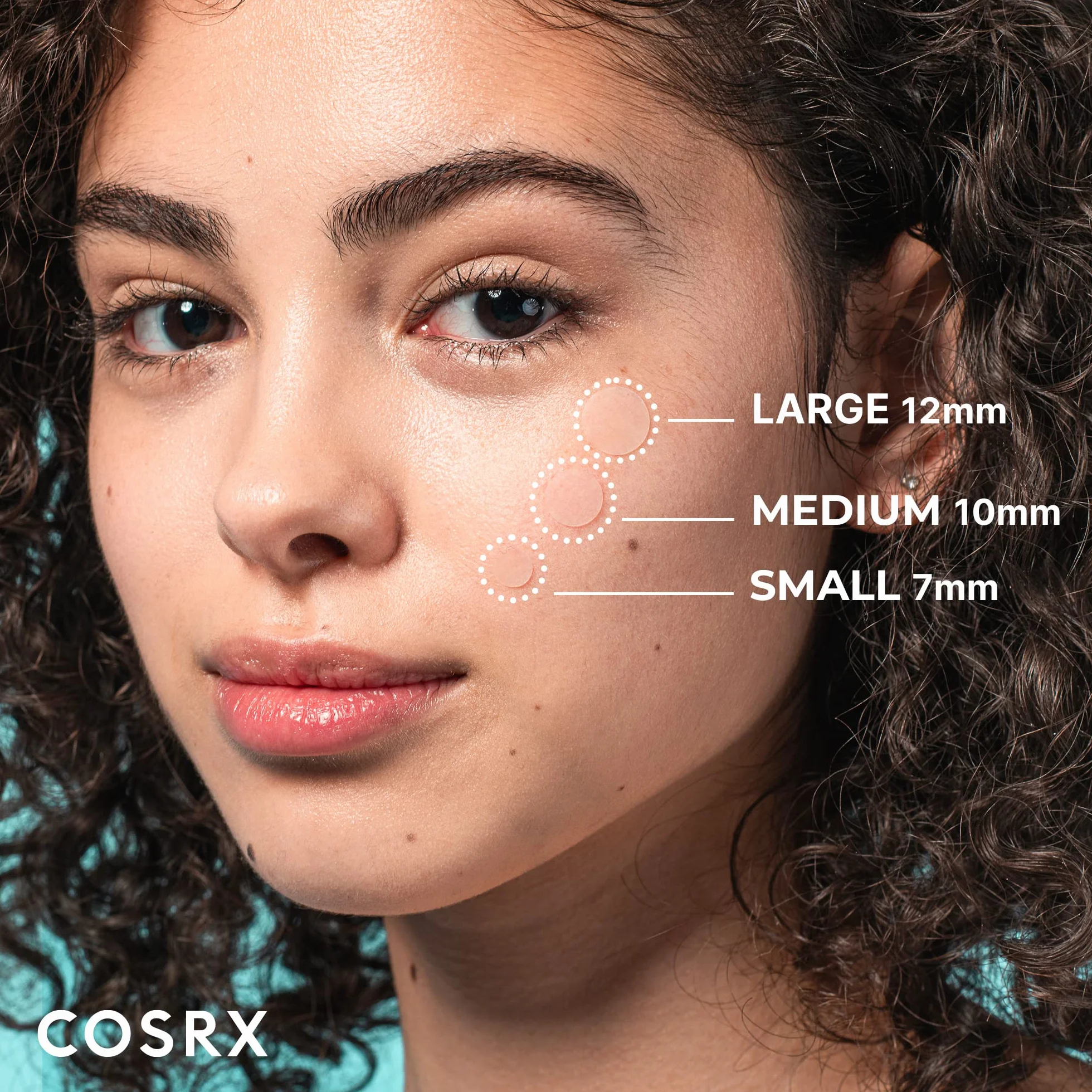 COSRX Master Patchs Absorbants à Boutons, Traitement Hydrocolloïde, Autocollants Anti-taches, 3 Tailles, 96 Pièces
