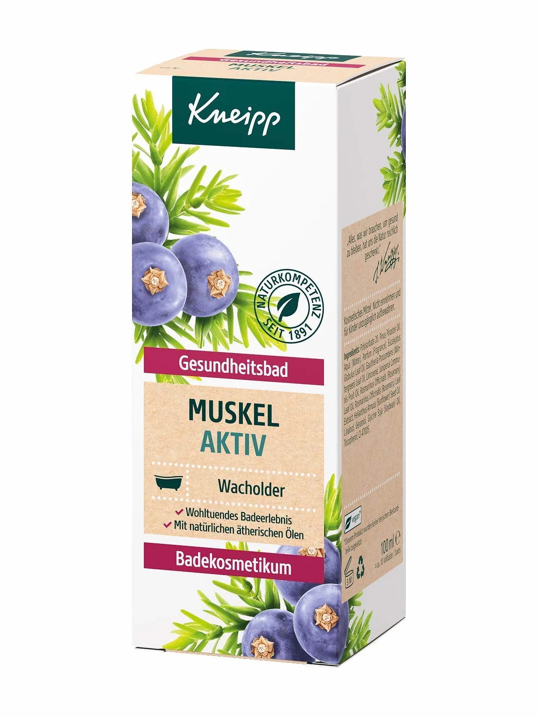 Kneipp Bain de santé actif pour muscle genévrier 100 ml