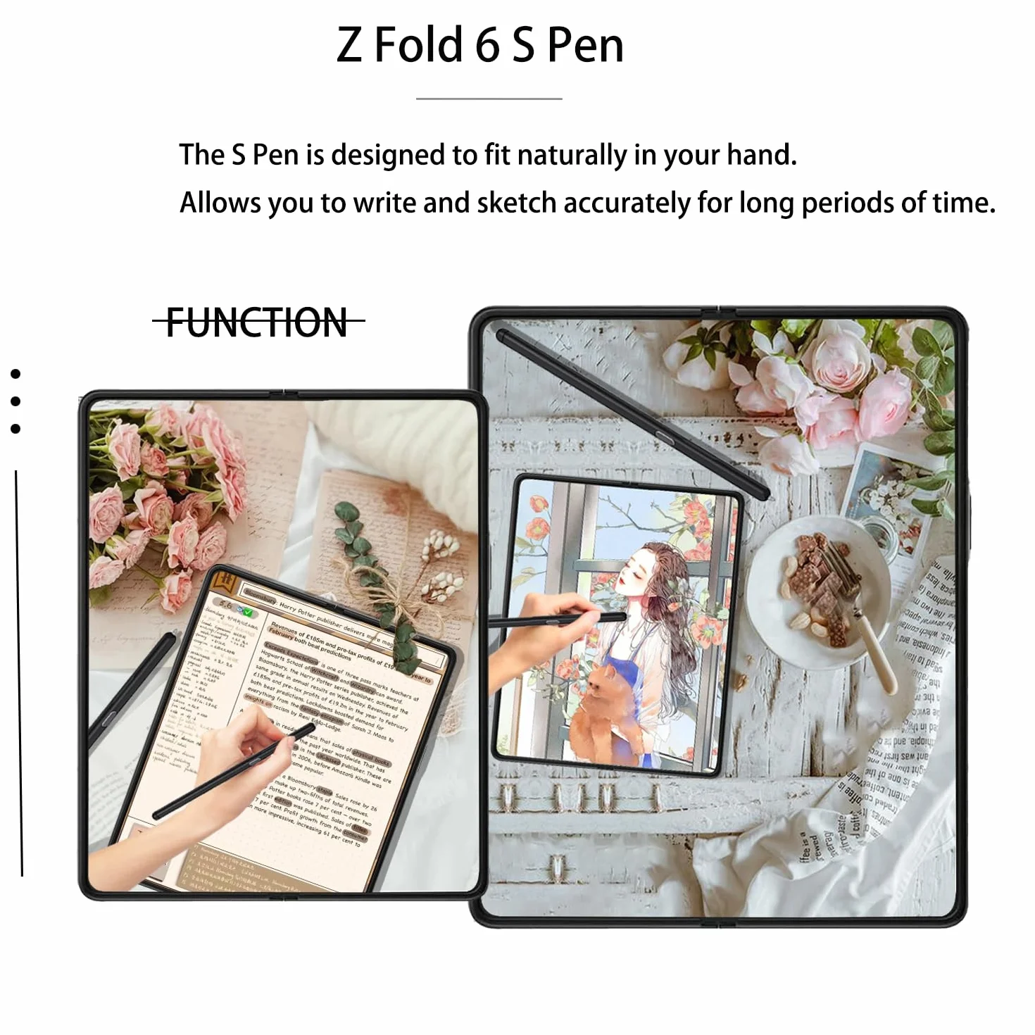 Galaxy Z Fold6 S Pen Fold Edition Noir Compatible