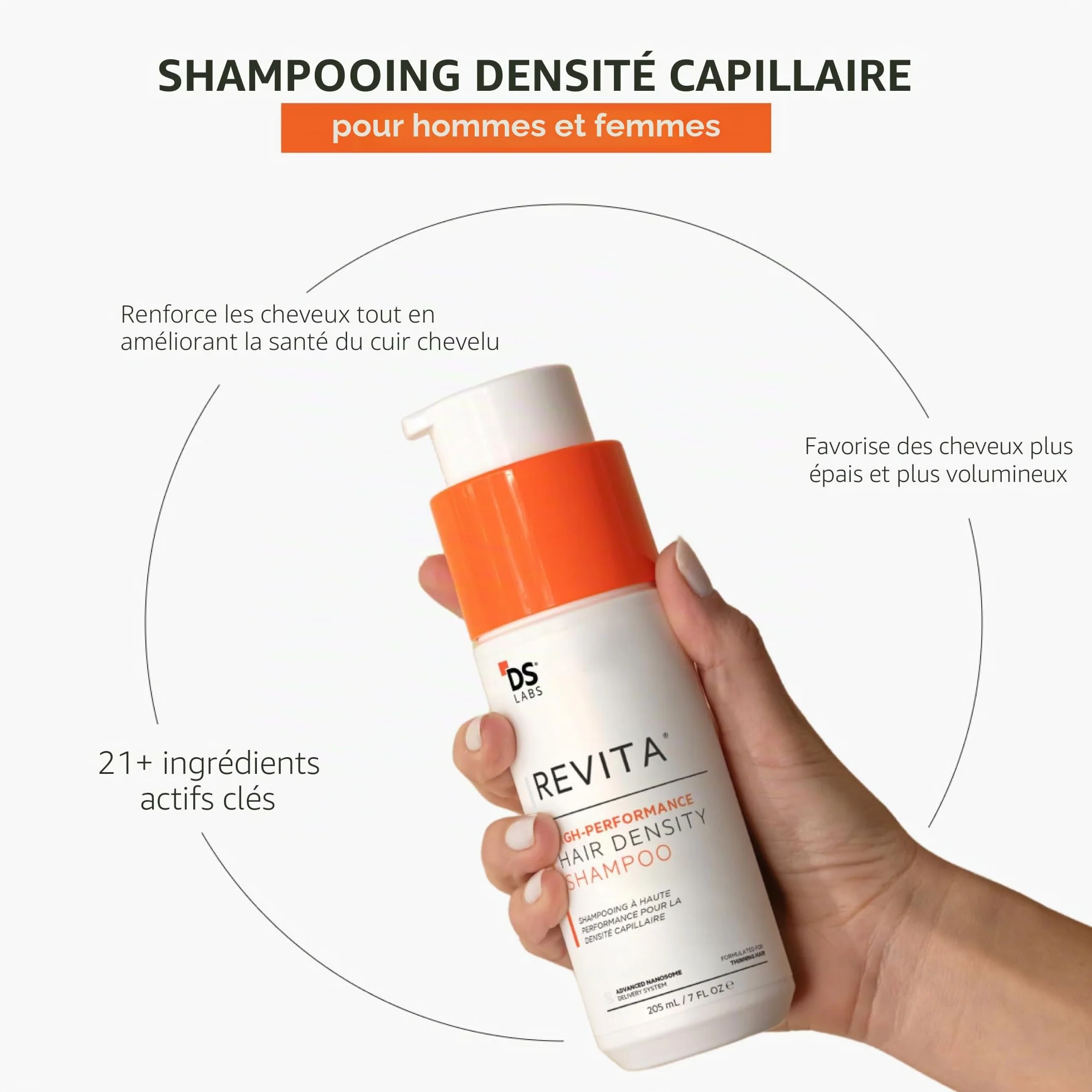 DS Labs Revita Shampoo 205 mL Shampooing densifiant haute performance volumisant épaississant