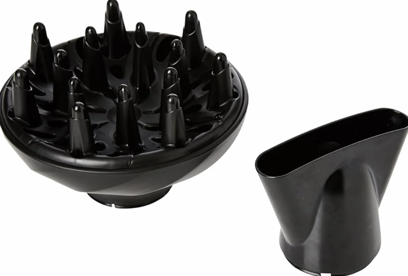Remington Sèche-cheveux Ionique 2200W Noir D3198, 3 températures 2 vitesses, concentrateur diffuseur