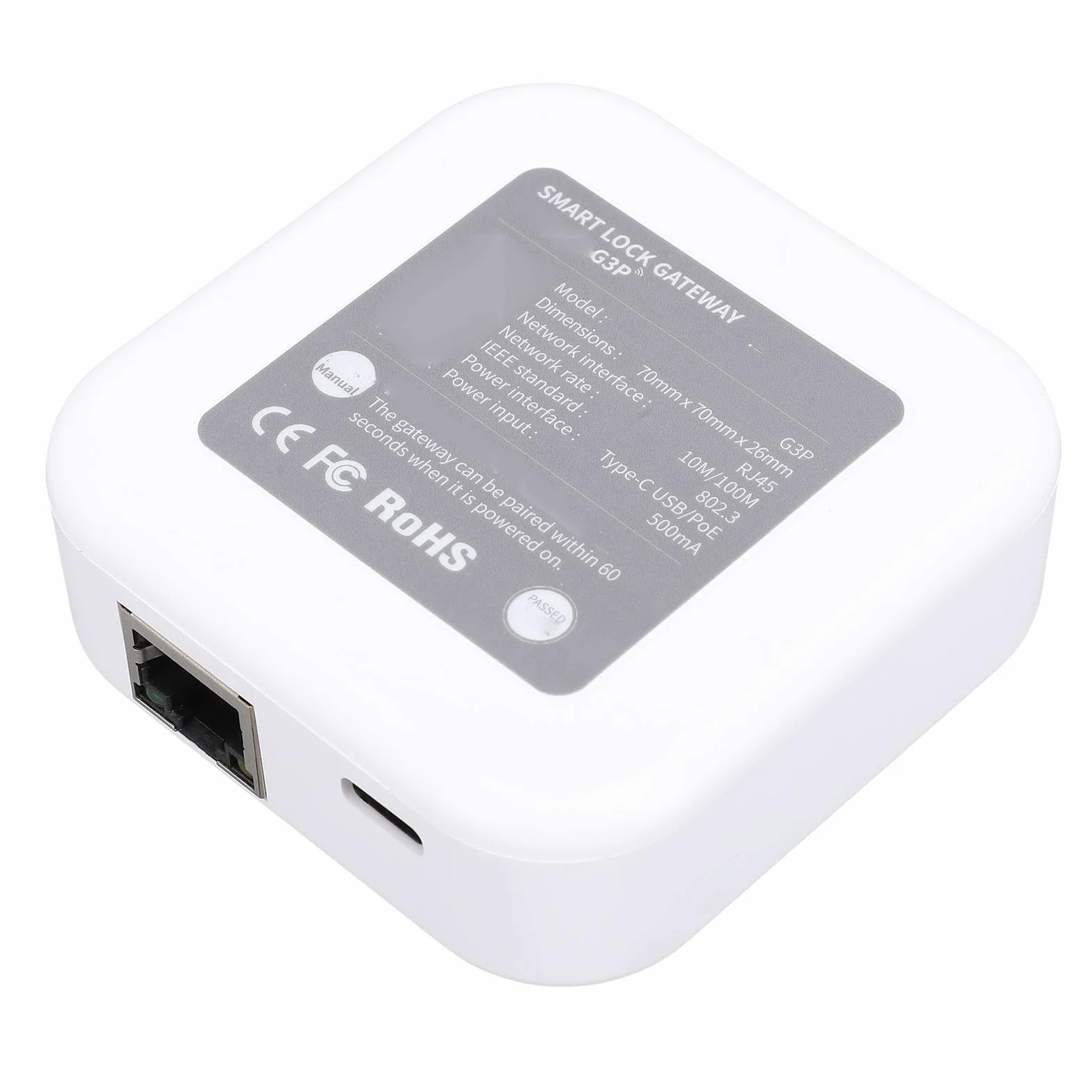 Cocoarm Passerelle PoE, Hub Intelligent WiFi avec Port RJ45 et Technologie PoE pour la Domotique et la Surveillance de la sécurité