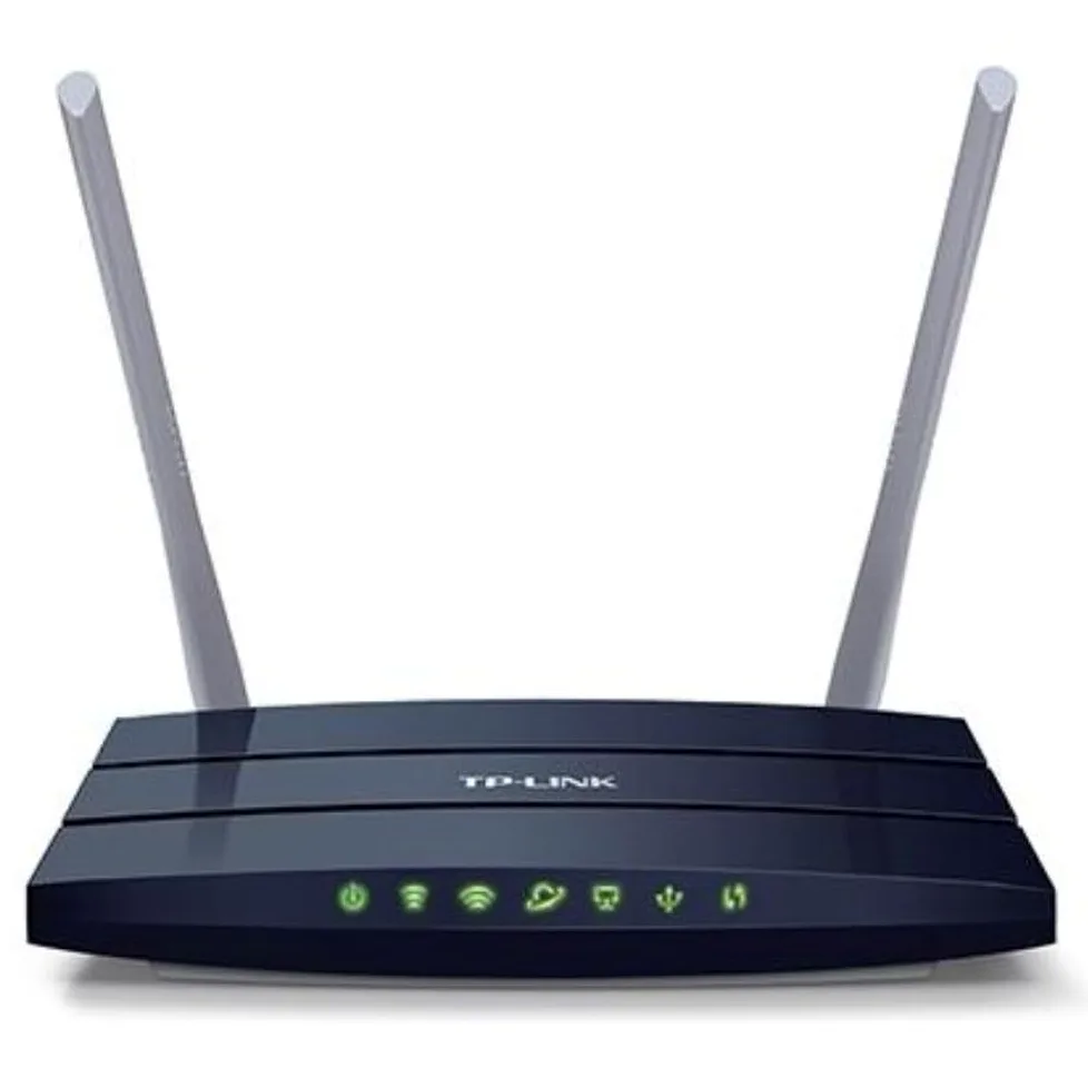 TP-Link Routeur 1200 Mbps Wi-Fi Gigabit Bi-Bande: 300 Mbps en 2.4 GHz, 867 Mbps en 5 GHz, 5 ports Ethernet, 1 port USB 2.0 (Archer C50) Blanc