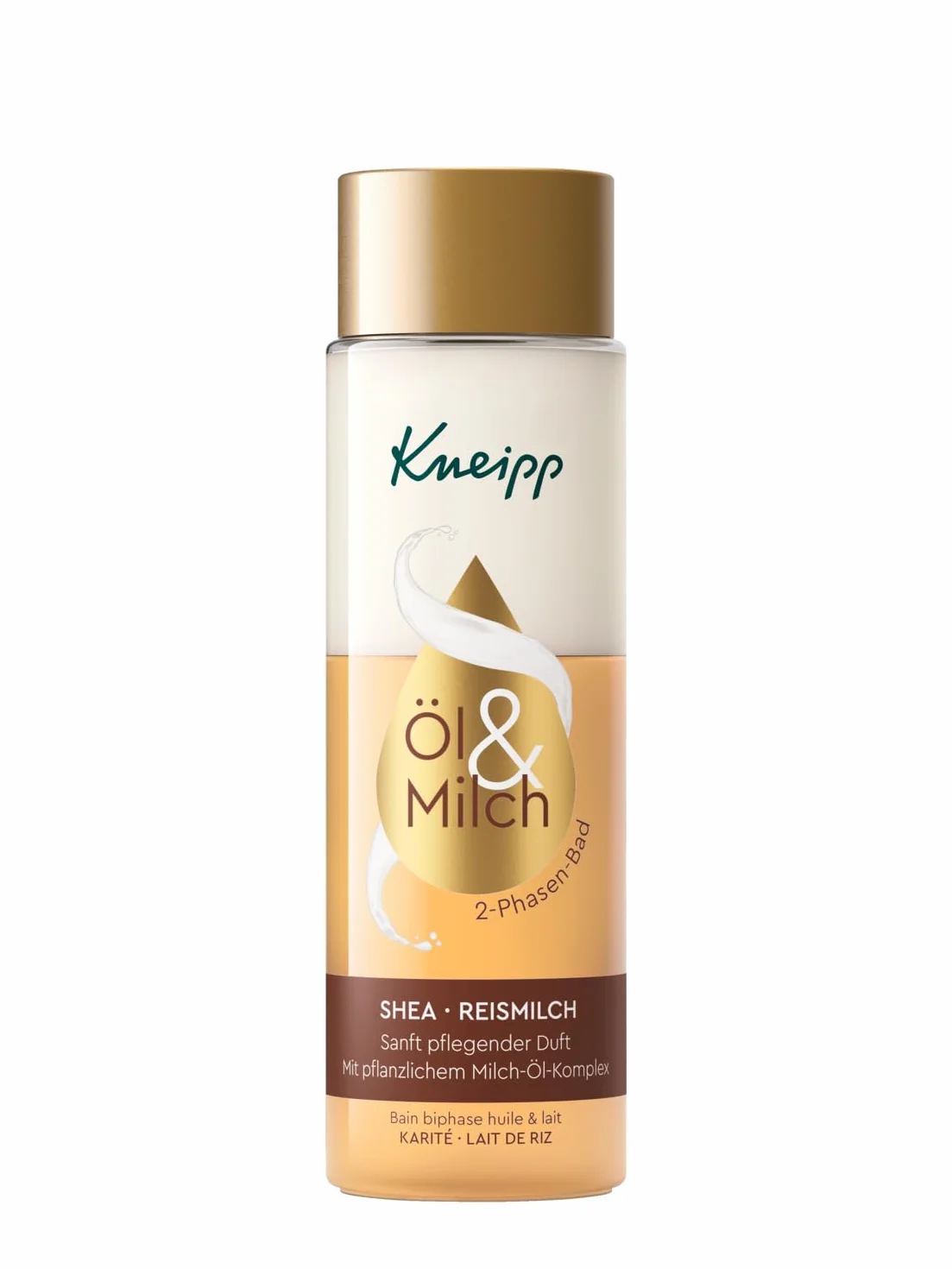 Kneipp Bain de karité 2 phases 250 ml - Additif de bain luxueux et relaxant