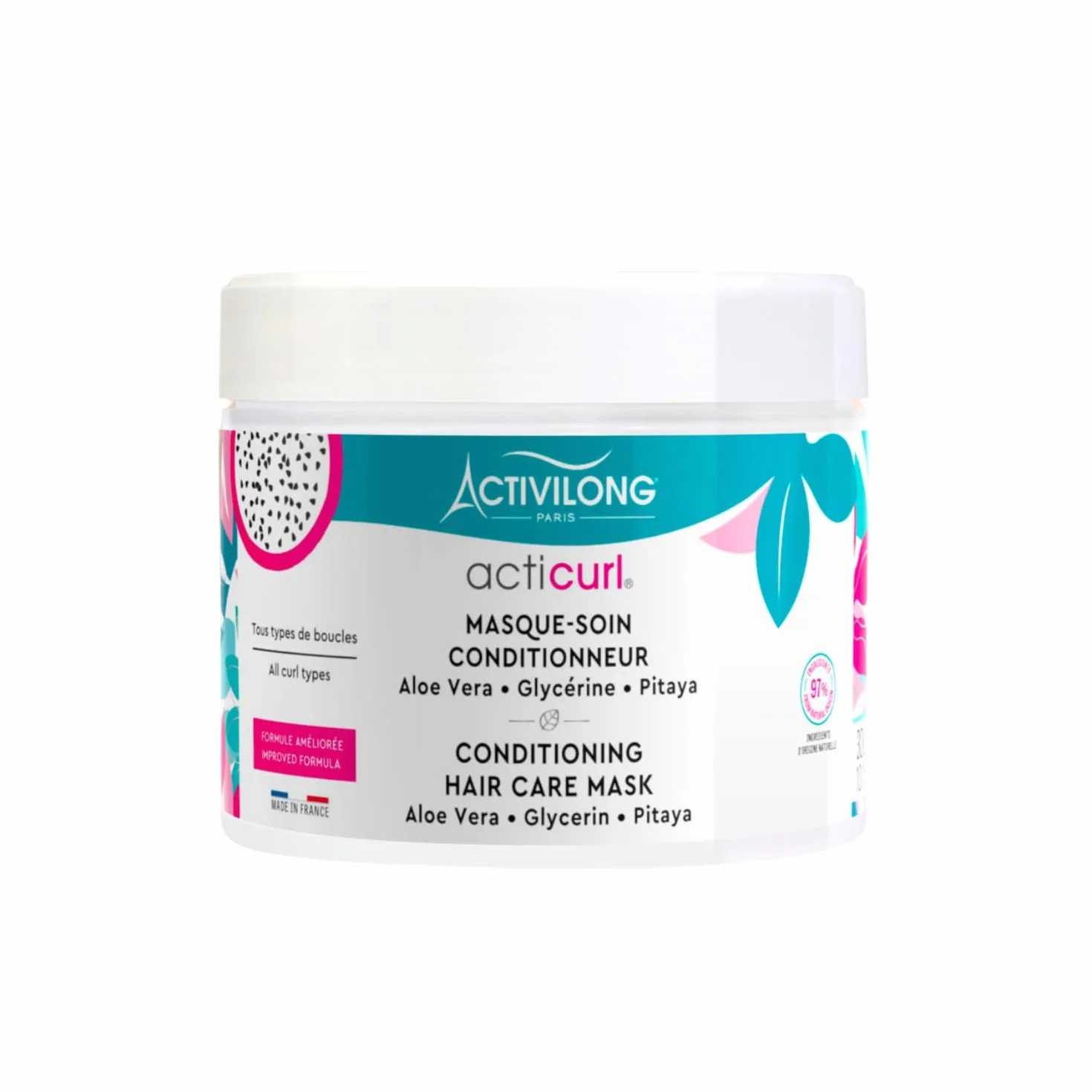 ACTIVILONG Masque-Soin Conditionneur Acticurl 300ml 97% Ingrédients Naturels Made In France