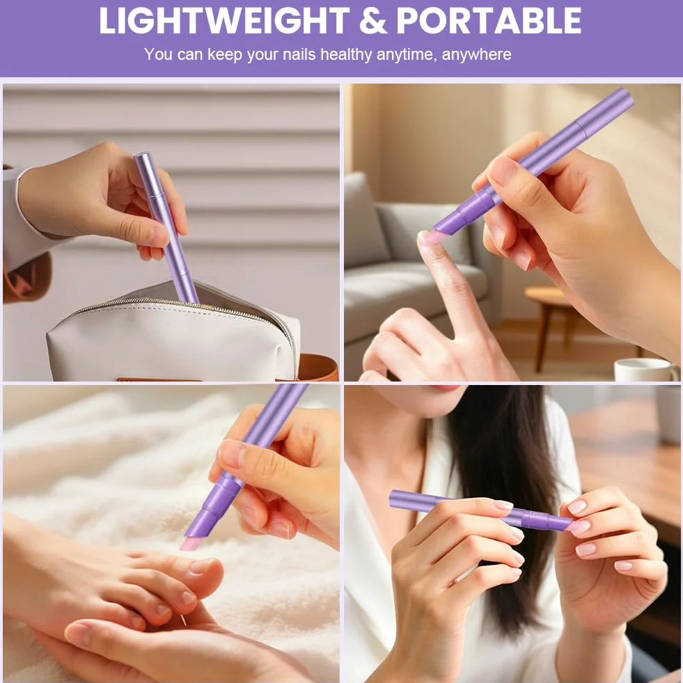 LOPHE Stylo Huile Cuticules 3 en 1, Soin des Ongles avec Pointe en Céramique, 2.5 ml