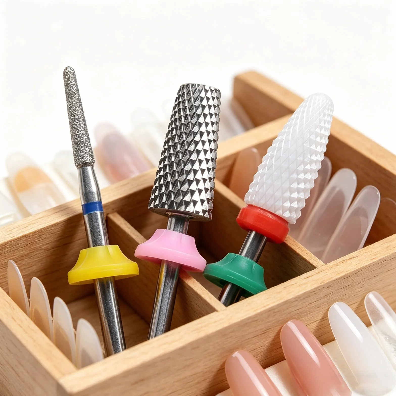 Tofficu 100 Pièces Cache-poussière pour Perceuse à Ongles en Plastique, Protection Rapide