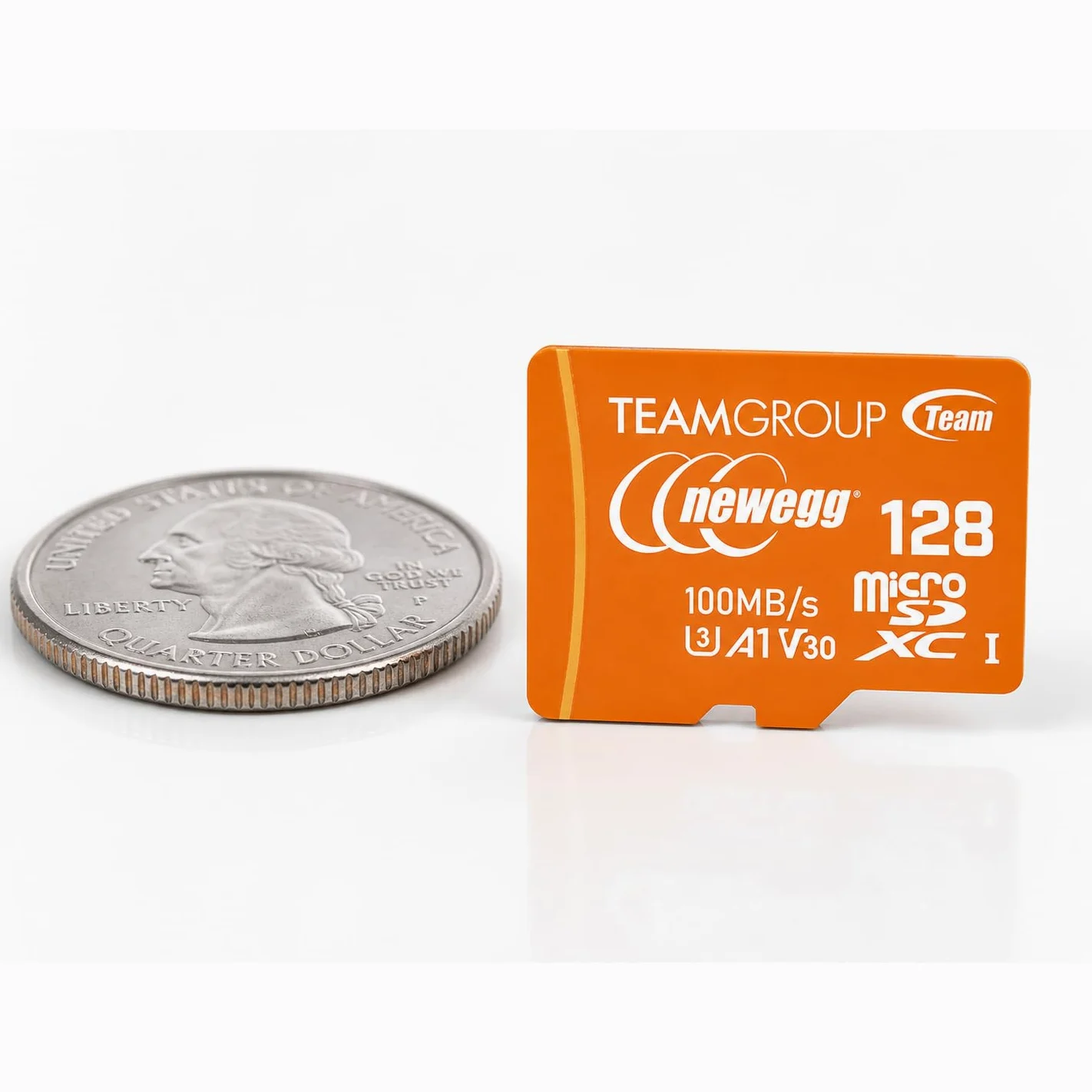 NEWEGG Carte microSDXC A1, vitesse de lecture jusqu'à 100 Mo/s, 128 Go pour appareils photo, drons et smartphones Android, 4K UHD U3 V30, TUSDX128GIV30A172