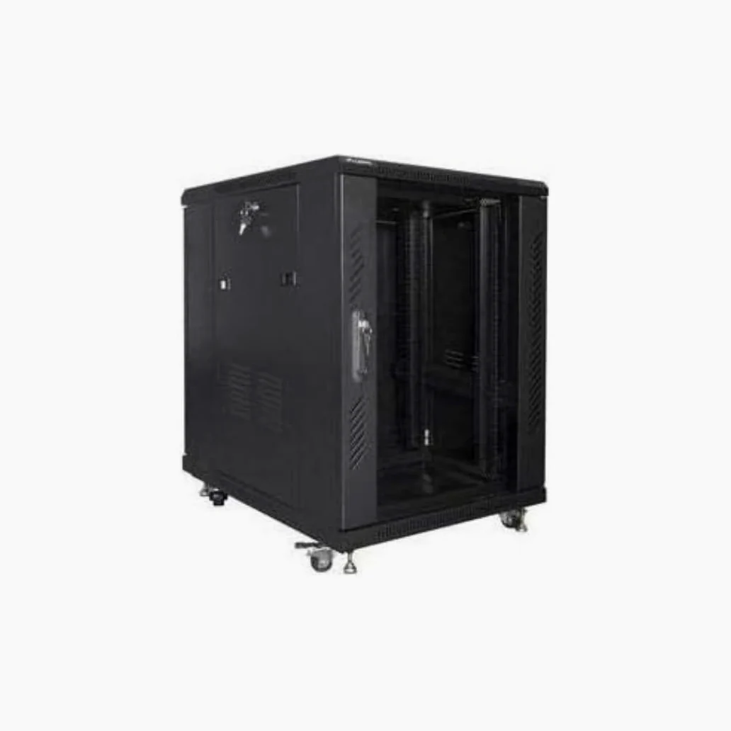 Lanberg Ff01-6815-12b Rack 15u Freistehendes Gestell Schwarz (ff01-6815-12b)