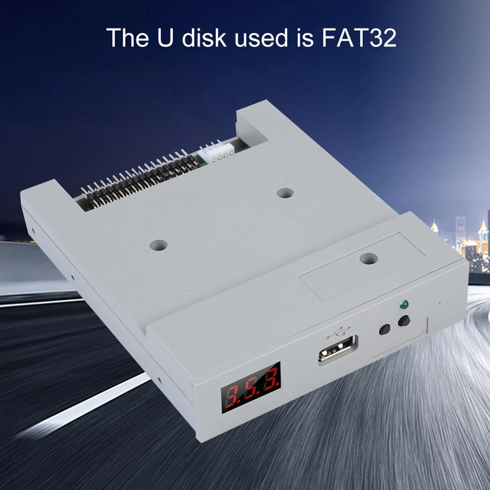 SFR1M44-U100 Émulateur de Lecteur de Disquette USB 3,5 Pouces 1,44 Mo Plug and Play pour Ordinateurs Portables