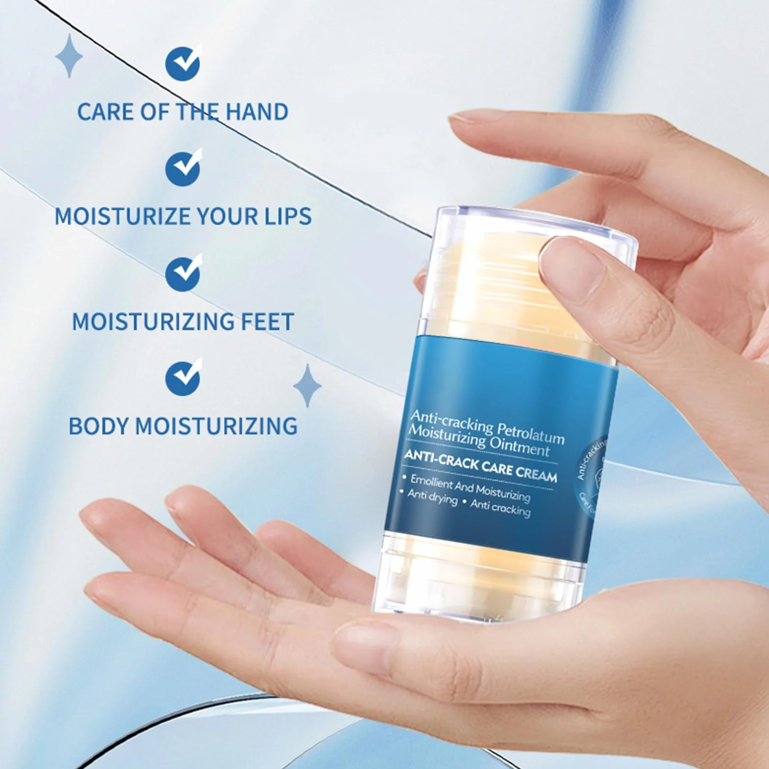 Crème pour les Pieds Hydratant Exfoliant Anti-Crevasses Guérir Pommade Peau d'Hiver
