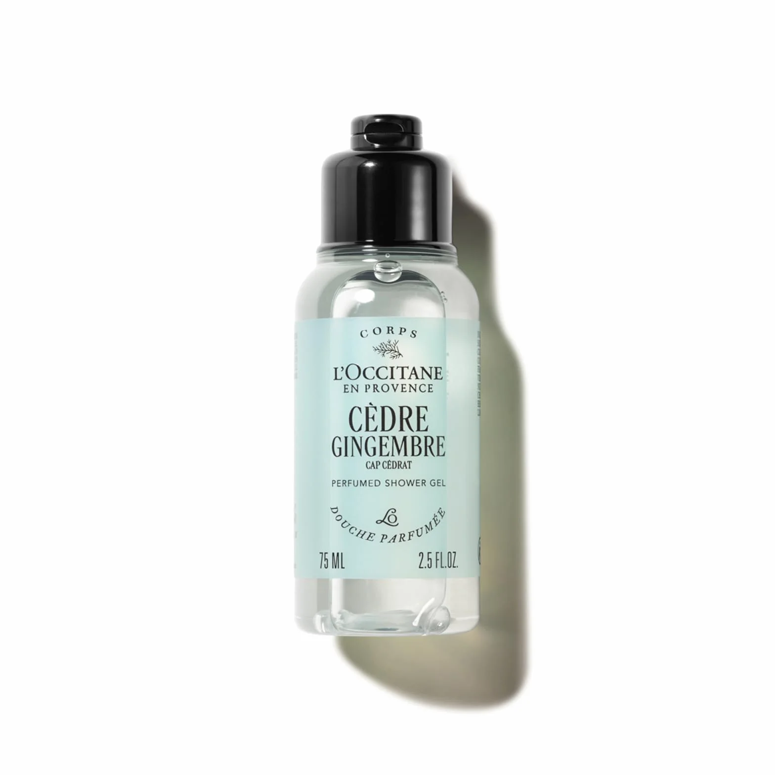 L'OCCITANE Gel Douche Cèdre Gingembre Notes aquatiques mentholées épicées Fabriqué en France